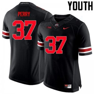 Youth Ohio State Buckeyes #37 Joshua Perry Black Nike NCAA Limited College Football Jersey Discount TUZ2544OB